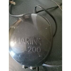Marina 200 Dual Outlet Air Pump – Quiet, Powerful – Up to 60 Gal Aquariums